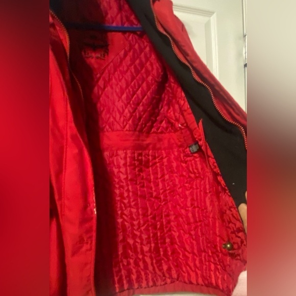 ENSIGN LONDON 3/4 Red & Black Drawstring Coat, GUC - Picture 7 of 14